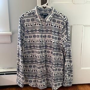 Lands End Holiday Button down